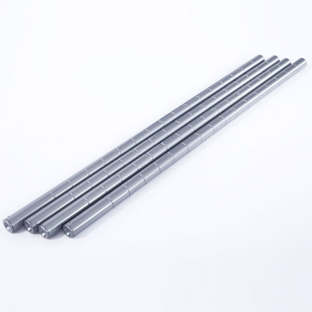 4//5-Shelf Steel Wire Tier Layer Shelving Rectangle Carbon Steel Metal Assembly